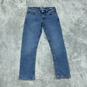 Izod Comfort Stretch Straight Fit Jeans Size 30x29 Medium Wash Denim a1429